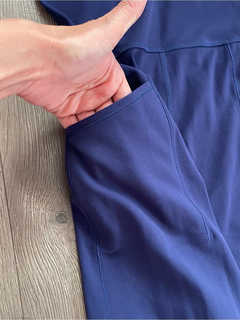 Athleta Girl x Simone Biles Size Small / 7 Navy Blue Wide Leg Jumpsuit - Picture 6 of 10